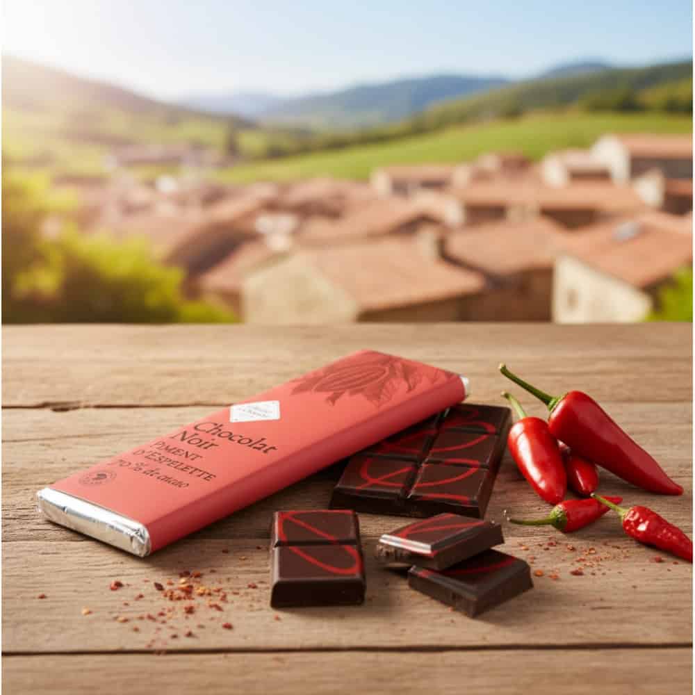 Tablette Chocolat Noir Au Piment D'espelette