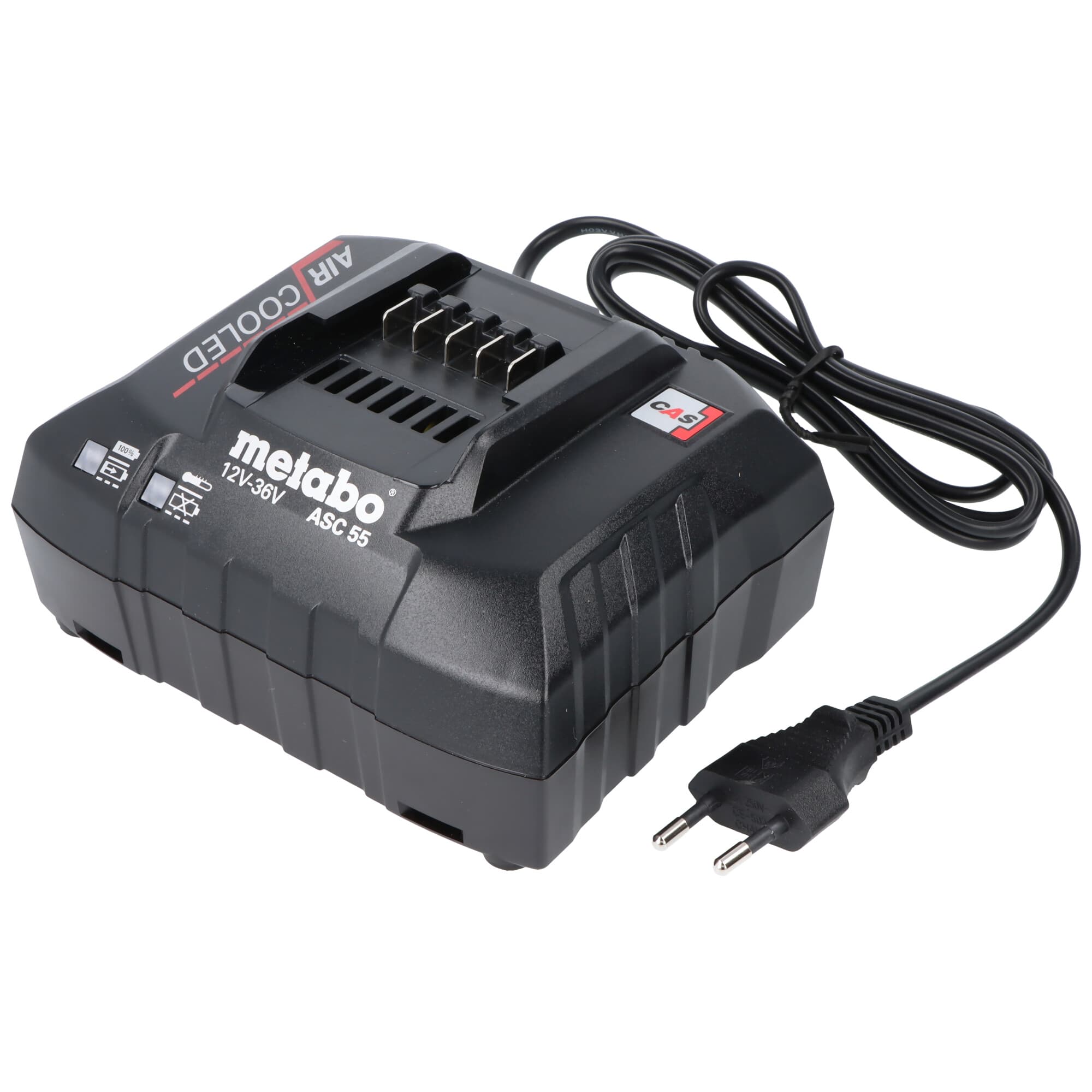 Chargeur Metabo ASC 55, 627044000, adapté à la batterie Metabo Air Cooled BS SB LT LTX 18, remplace Metabo ASC30-36V