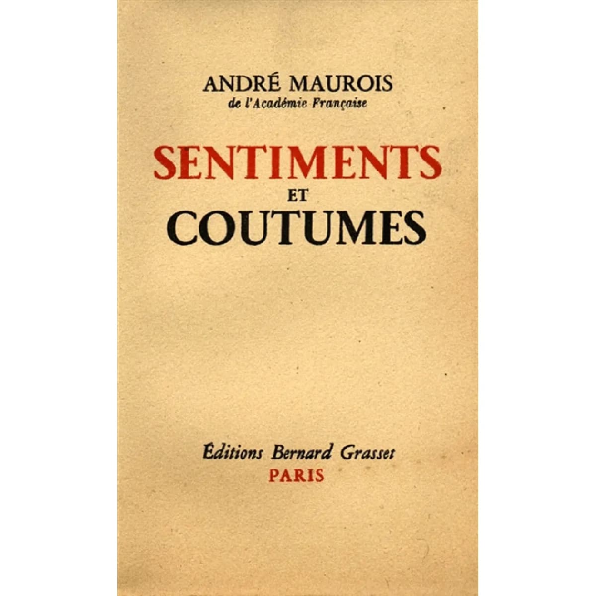 Sentiments et coutumes